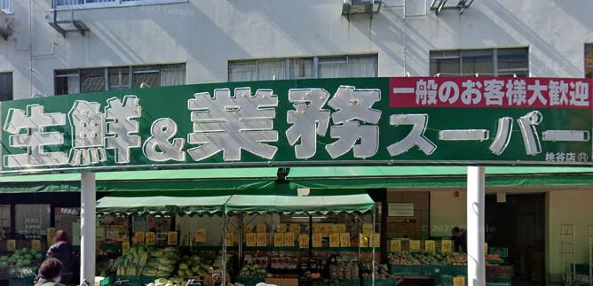 近くの業務スーパー 桃谷店まで1,542m(徒歩20分)