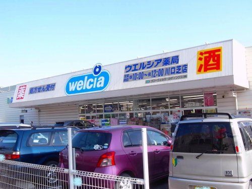 近くのウエルシア川口芝店まで480m（徒歩6分）