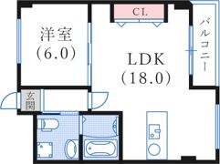 上春日野ハイツの間取り画像