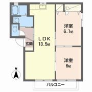 エーデルハイム栗田 A棟の間取り画像