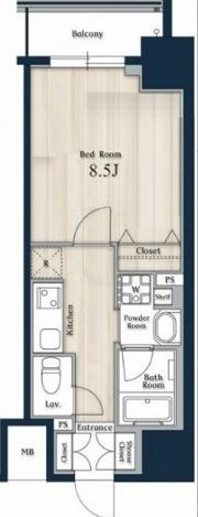 N-stage秋葉原の間取り画像