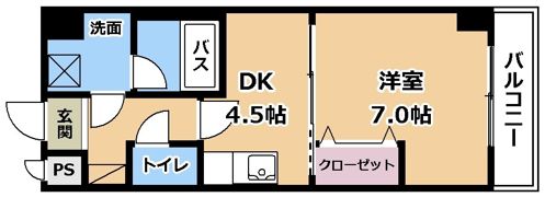 ユニティー南草津の間取り画像