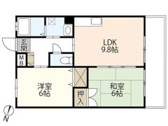エスペラント岡田の間取り画像