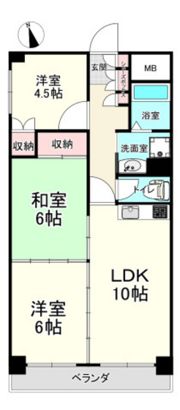 コンフォート宝町の間取り画像