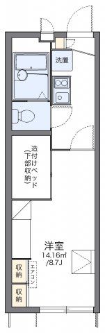 レオパレスさくらの間取り画像