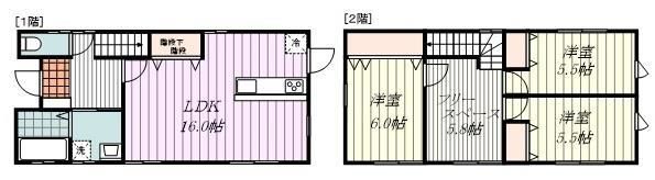 ラフィネタウン西垣生IIの間取り画像