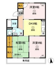 雨あがりの虹 A棟の間取り画像