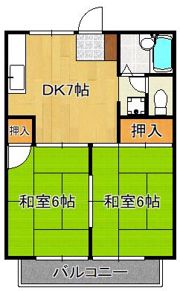 プレジール頃末の間取り画像