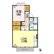 ソアニュー小山Bの間取り画像