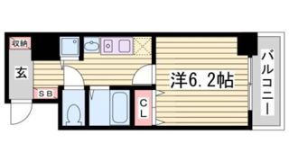 スワンズ神戸三宮イーストの間取り画像