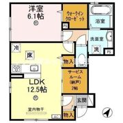 villa 高畔の間取り画像