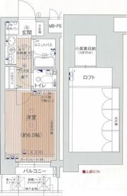 エステムコート梅田茶屋町デュアルスペースの間取り画像