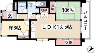 牧の原中央マンションの間取り画像