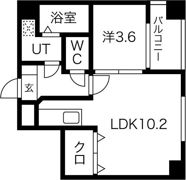 リップル南森町の間取り画像