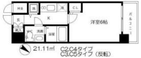 エスリード大阪城の間取り画像