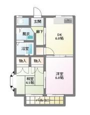 メリーメゾン飛翔の間取り画像
