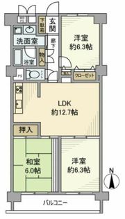 コープ野村浦和2号棟の間取り画像