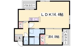 アーバネックス神戸水木通の間取り画像