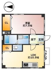 白鷺ハイツの間取り画像