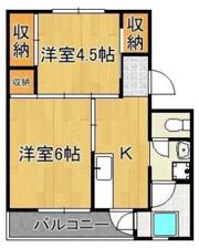 ビレッジハウス門司白野江2号棟の間取り画像