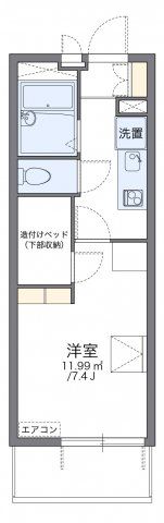 レオパレスサーティーンストーンⅢの間取り画像