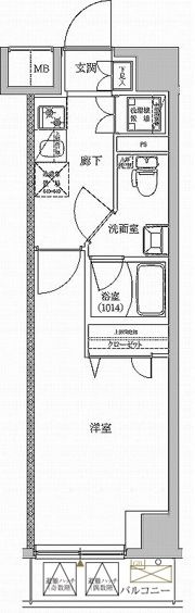 ラフィスタ東日暮里の間取り画像
