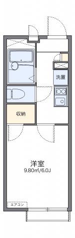 レオパレスメルベーユ原宿の間取り画像