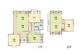 大竹市玖波四丁目 賃貸戸建の間取り画像