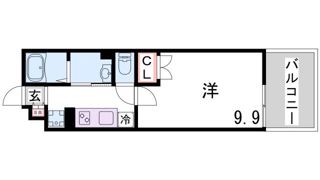 ハビテ兵庫駅南の間取り画像