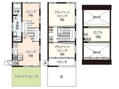 牛田早稲田新築戸建の間取り画像