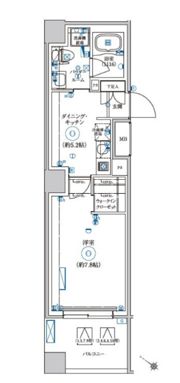 LEXE AZEST横濱関内の間取り画像