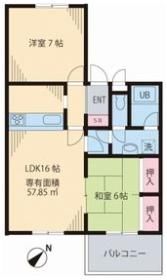 グリーンヒルズの間取り画像