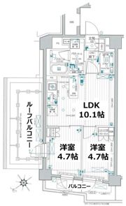 パレステージ町屋参番館の間取り画像