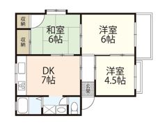 高崎ハイツ A棟の間取り画像