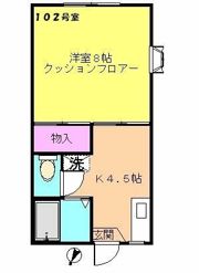 リヴレーヌ弐番館の間取り画像