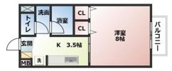 サープラス庄山Ⅱの間取り画像