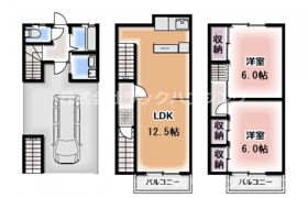 南寺方北通2丁目テラスハウスの間取り画像