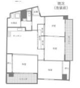 芦屋三条マンションの間取り画像