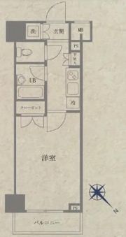 パレステュディオ新宿パークサイドの間取り画像