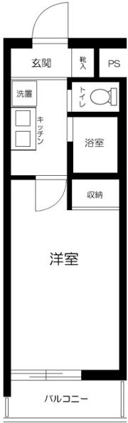 スカイコート神田の間取り画像
