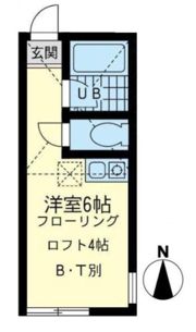 ユナイト殿町サンタクルーズの間取り画像