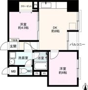 シャンボール山手B棟の間取り画像