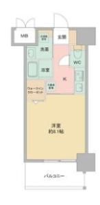 Louis Residence 弁天町の間取り画像