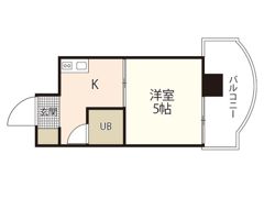 ハイネス江波の間取り画像