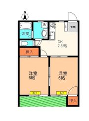 コーポユミの間取り画像