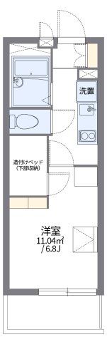 レオパレスサニーハイツの間取り画像