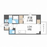シーズンフラッツ梅田NORTHの間取り画像