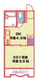 フラットヒロの間取り画像