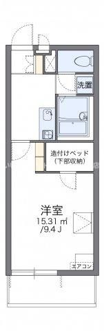 レオパレスレインボーロードの間取り画像