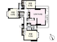 上幟町パークマンションの間取り画像